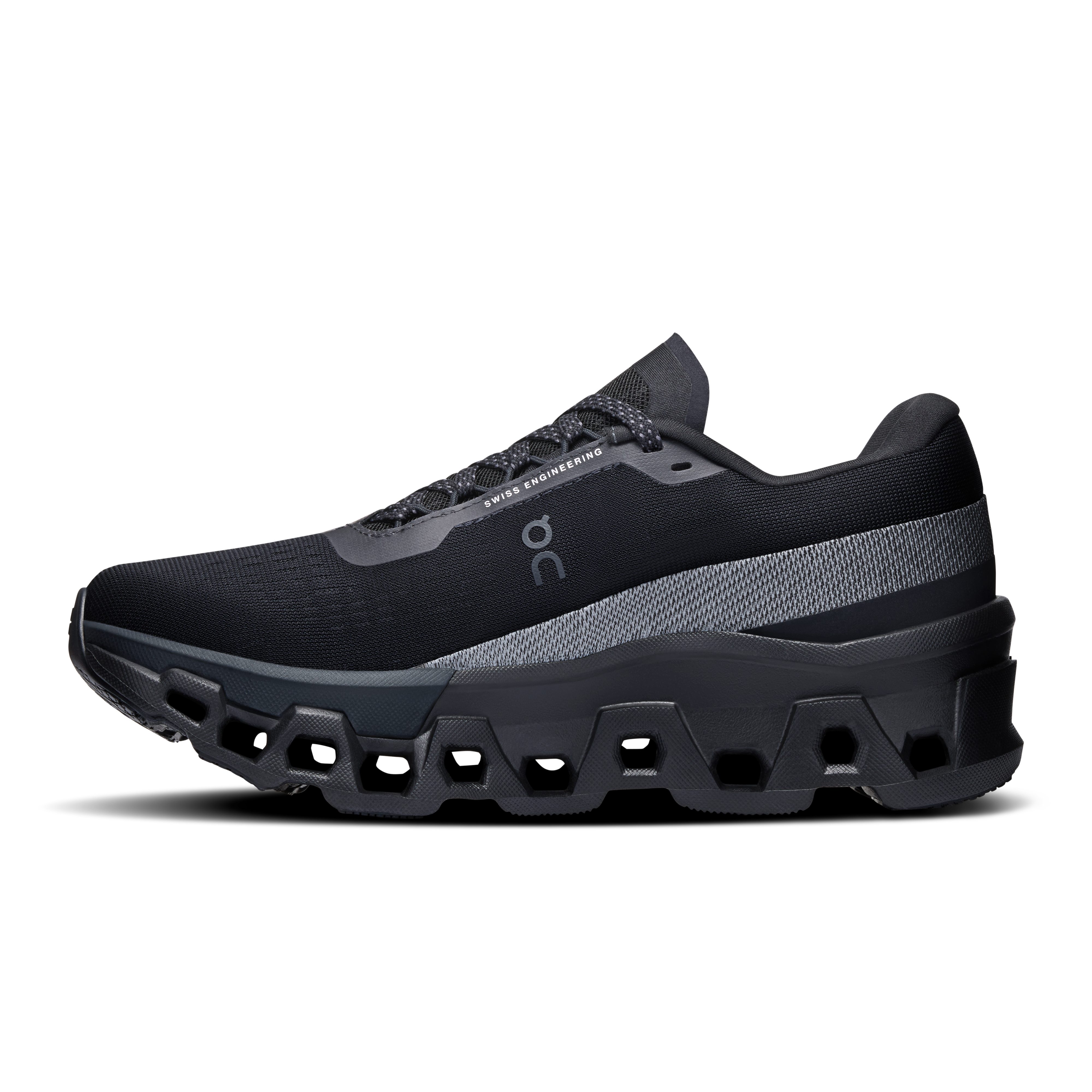 On Running Women's Cloudmonster 2 Running Shoes - Black/Eclipse | Lightweight Cushioned Sneakers for Women | Perfect for Road Running, Jogging & Gym Workouts