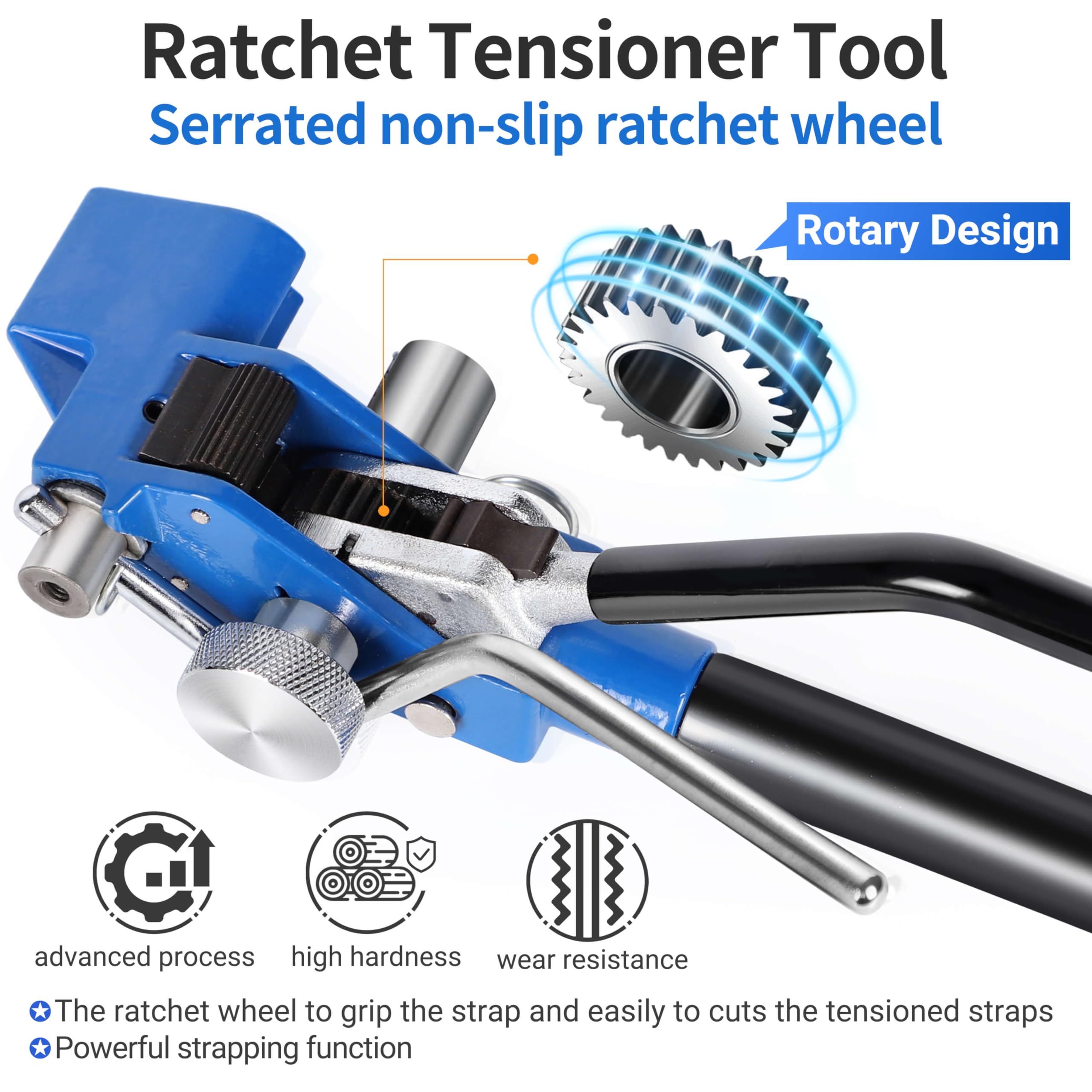 Stainless Steel Banding Strapping Kit with Ratchet Tensioner Tool - 100Ft×3/4'' S304 Banding Coil, 100ps Steel Buckles for High Tensile Packaging | Heavy Duty Metal Strapping for Shipping, Pallet Securing & Industrial Packaging
