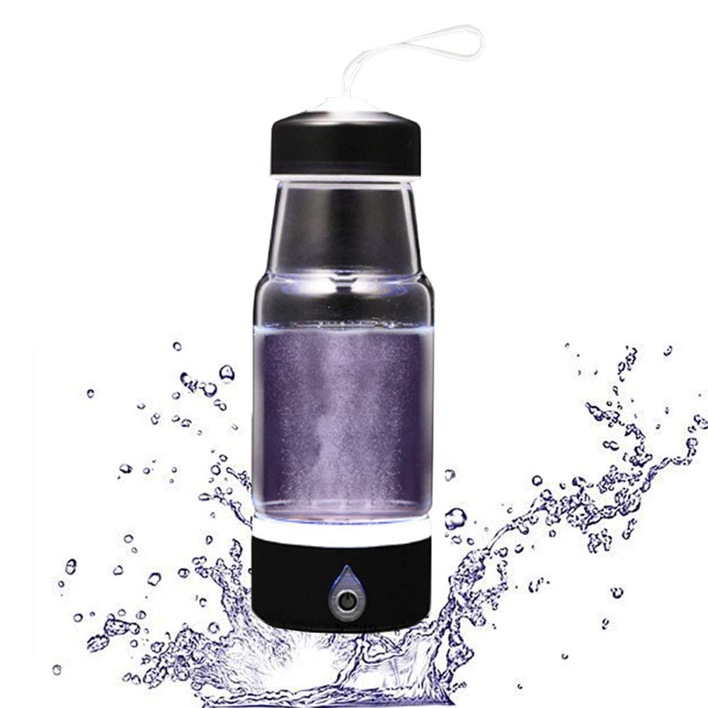 Hydrogen Water Bottle 420ml - Portable Hydrogen Water Generator & Ionizer with H2 & O2 Separation, High Purity Hydrogen Water for Health & Hydration - Perfect for Travel, Gym, and Daily Wellness