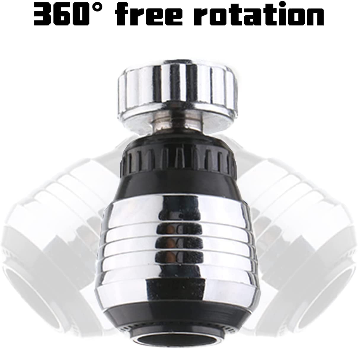 1 Pcs 360° Swivel Tap Spray Head with 2 Modes - Rotatable Sink Faucet Extended Bubbler, Kitchen & Bathroom Sprayer Attachment - Perfect for Washing Dishes, Cleaning Vegetables, and Bathroom Sink Tasks