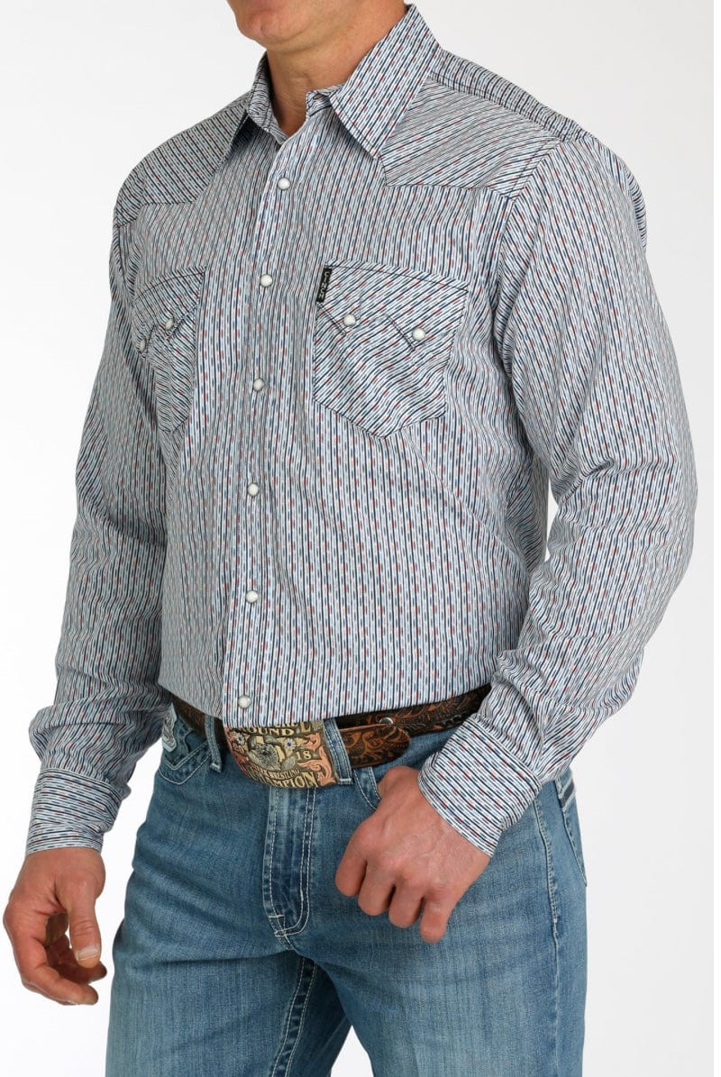 Men's Western Snap Button Long Sleeve Shirt - Modern Fit with Top Stitch Detail - Perfect for Cowboy Rides, Country Music Festivals & Casual Wear