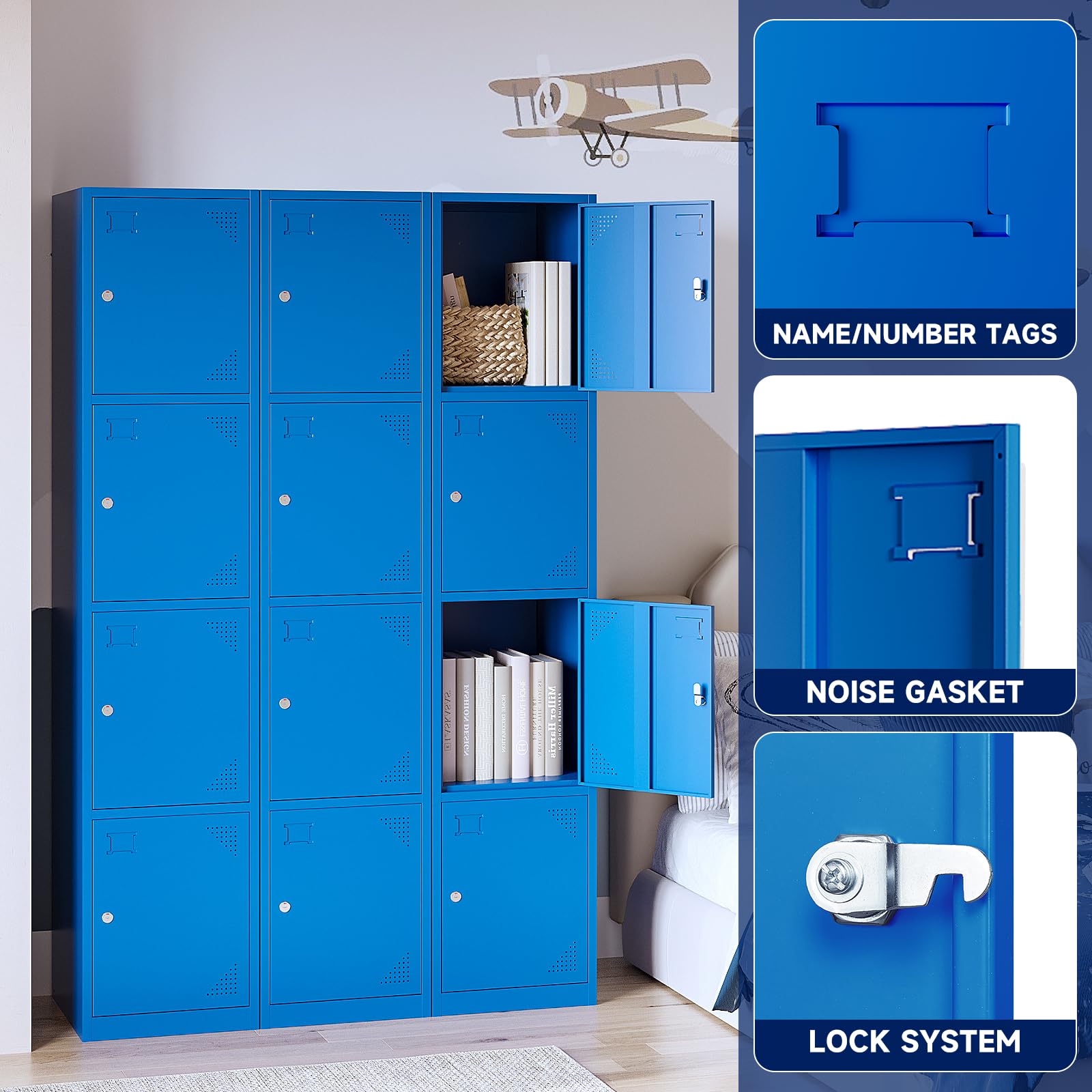 Yizosh 4-Door Metal Locker - 71