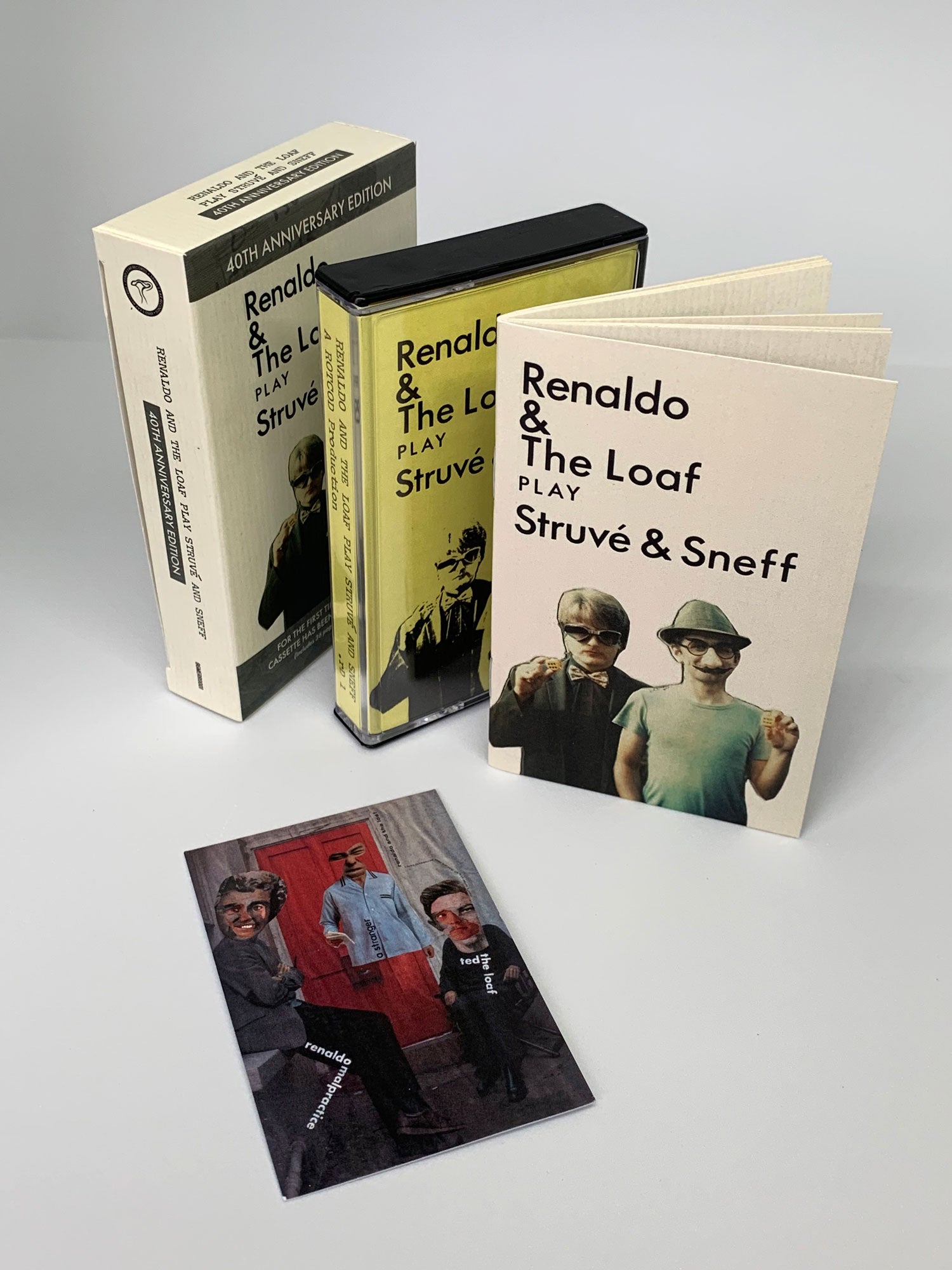 Renaldo & The Loaf Play Struve & Sneff 40th Anniversary Edition Cassette Tape - Limited Edition Vintage Music for Collectors & Audiophiles