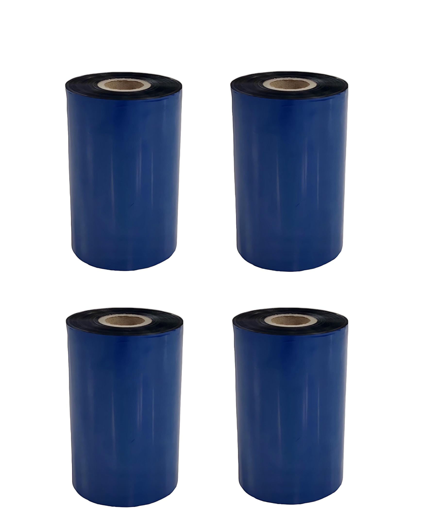 Thermal Transfer Printer Ribbon Roll - Bulk Black Standard Resin-Enhanced Wax Ribbons (4.33