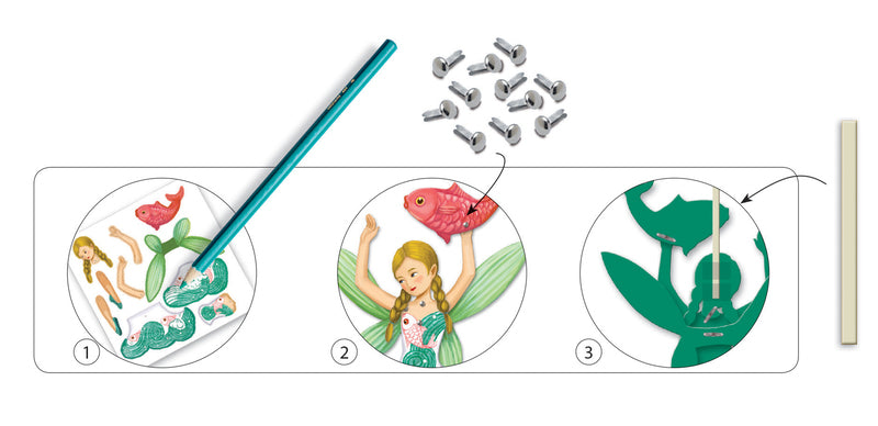 Enchanted Fairies Paper Puppets - DIY Craft Kit for Kids, Party Favors & Home Decor | Perfect for Birthday Parties, Classroom Activities & Creative Play