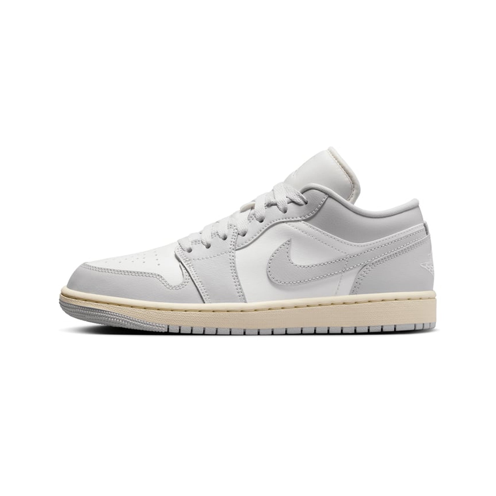 Air Jordan 1 Low 'Coconut Milk Neutral Grey' Women's Sneakers 2024 - Retro Basketball Shoes for Women, Casual Streetwear Fashion & Gym Workouts