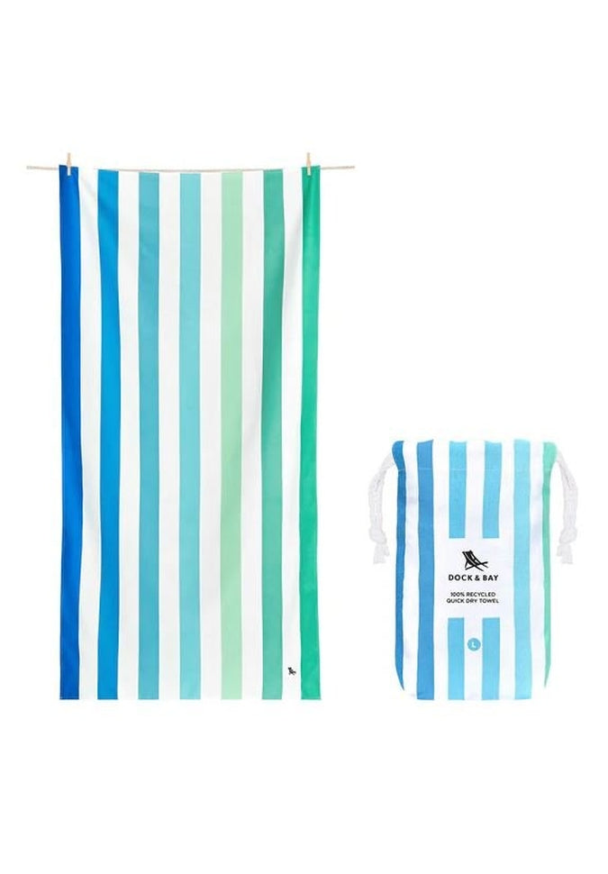 Dock & Bay Quick Dry XL Towels - Ultra Absorbent, Lightweight & Fast Drying Beach Towel for Travel, Pool, Gym & Yoga - Perfect for Outdoor Activities & Sports