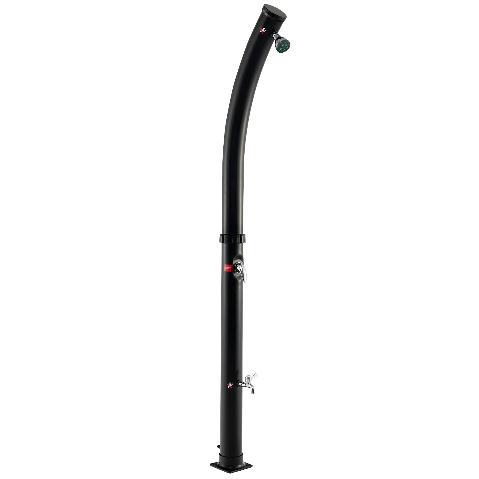 Giantex 7.2 FT 5.3 Gallon Outdoor Solar Shower with 360° Rotating Head & Foot Shower - Adjustable Temperature & Pressure - Perfect for Garden, Yard, Poolside, Beach, Camping & RV Use