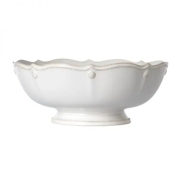 Juliska Berry & Thread Footed Fruit Bowl - Elegant Serving Bowl for Fresh Fruits, Desserts, and Table Centerpiece Decor