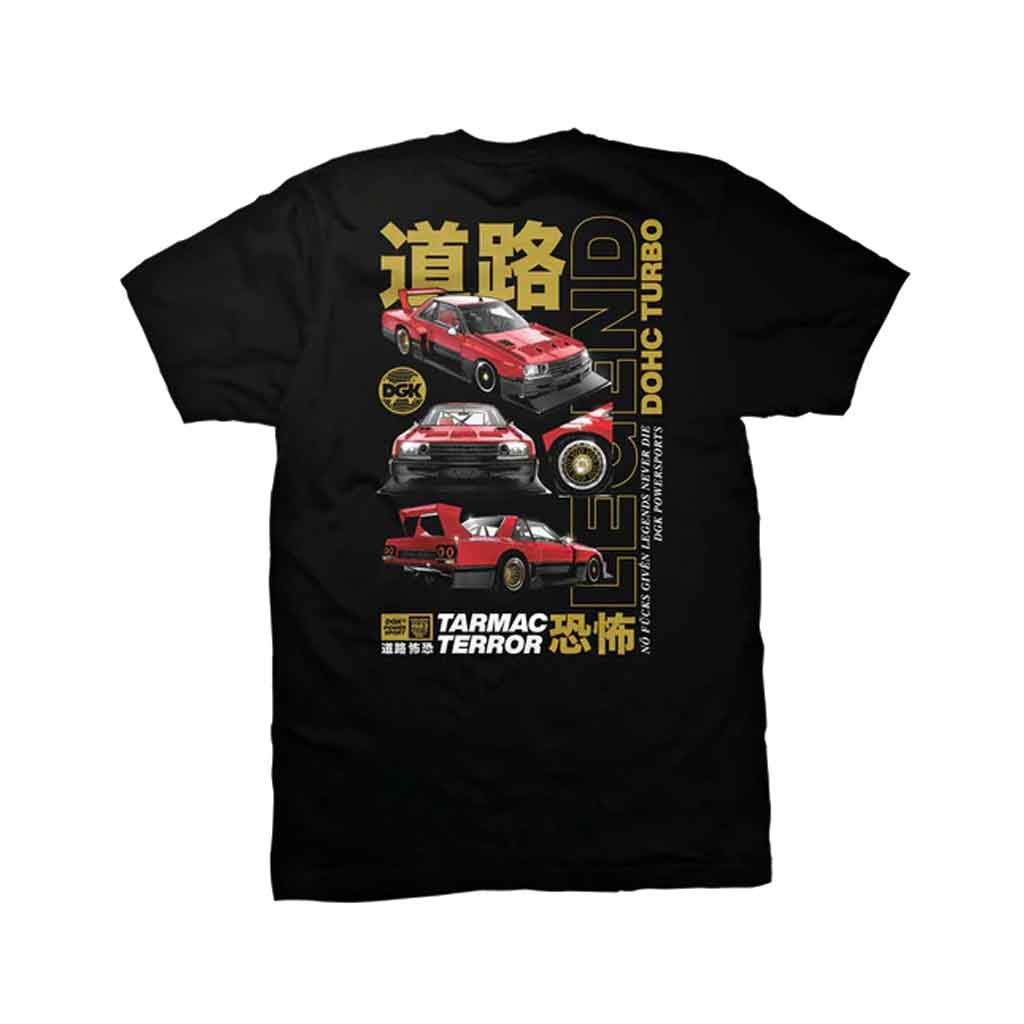 DGK Tarmac Terror Short Sleeve T-Shirt for Men - Black | Streetwear Graphic Tee for Skateboarding & Urban Fashion