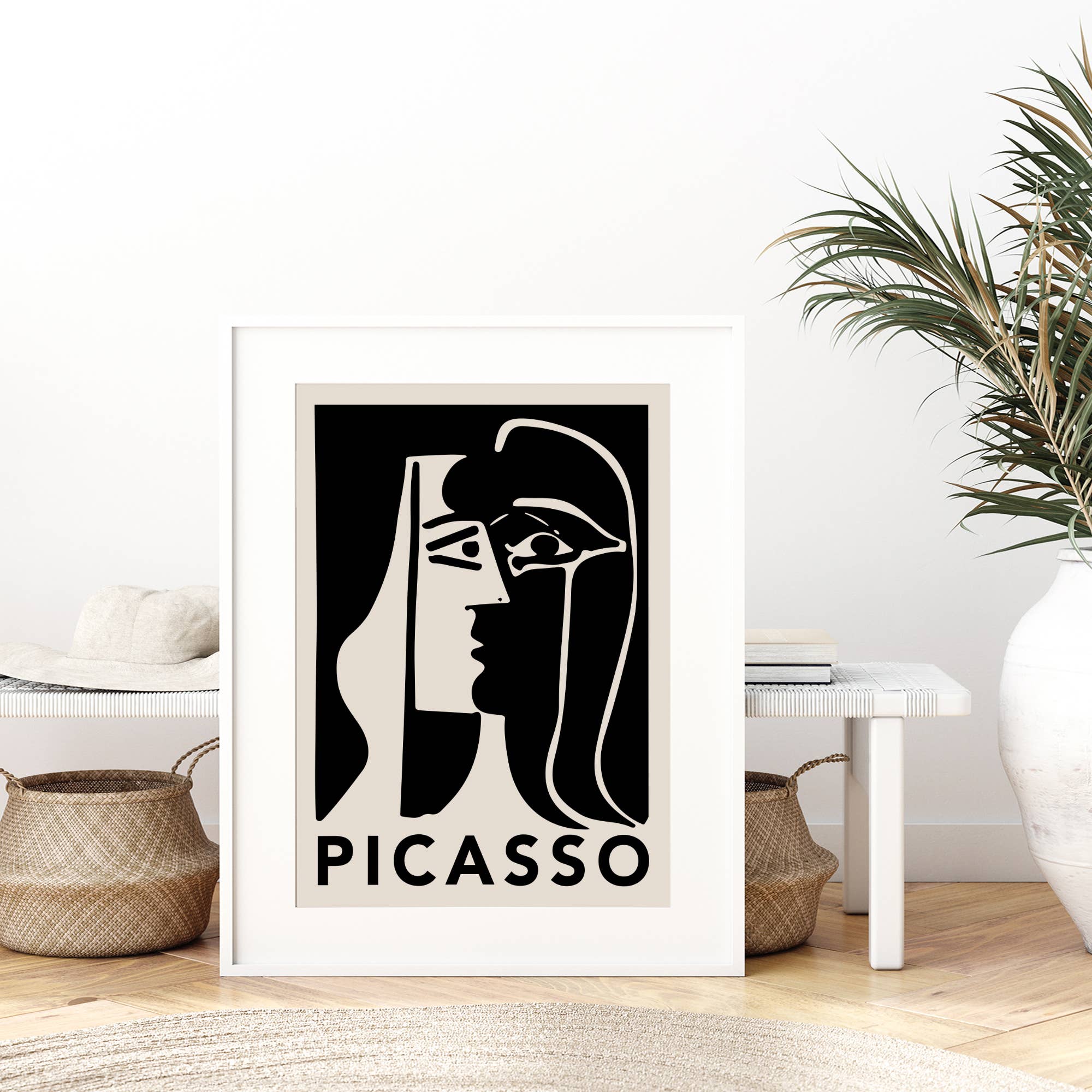 Pablo Picasso The Kiss 1979 Art Print - Famous Romantic Painting for Home Decor, Office & Gift Giving