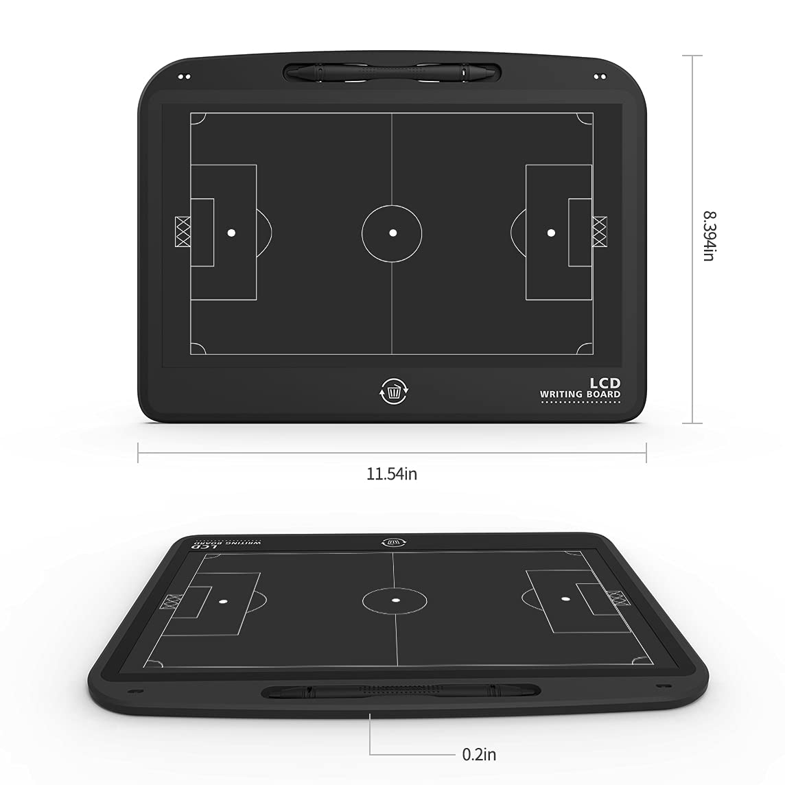 VNVDFLM Electronic LCD Basketball & Soccer Coaching Board - Digital Tactical Training Board for Coaches - Perfect Basketball & Football Coaching Equipment & Gift for Coaches - Ideal for Team Strategy Sessions, Game Planning & Player Development