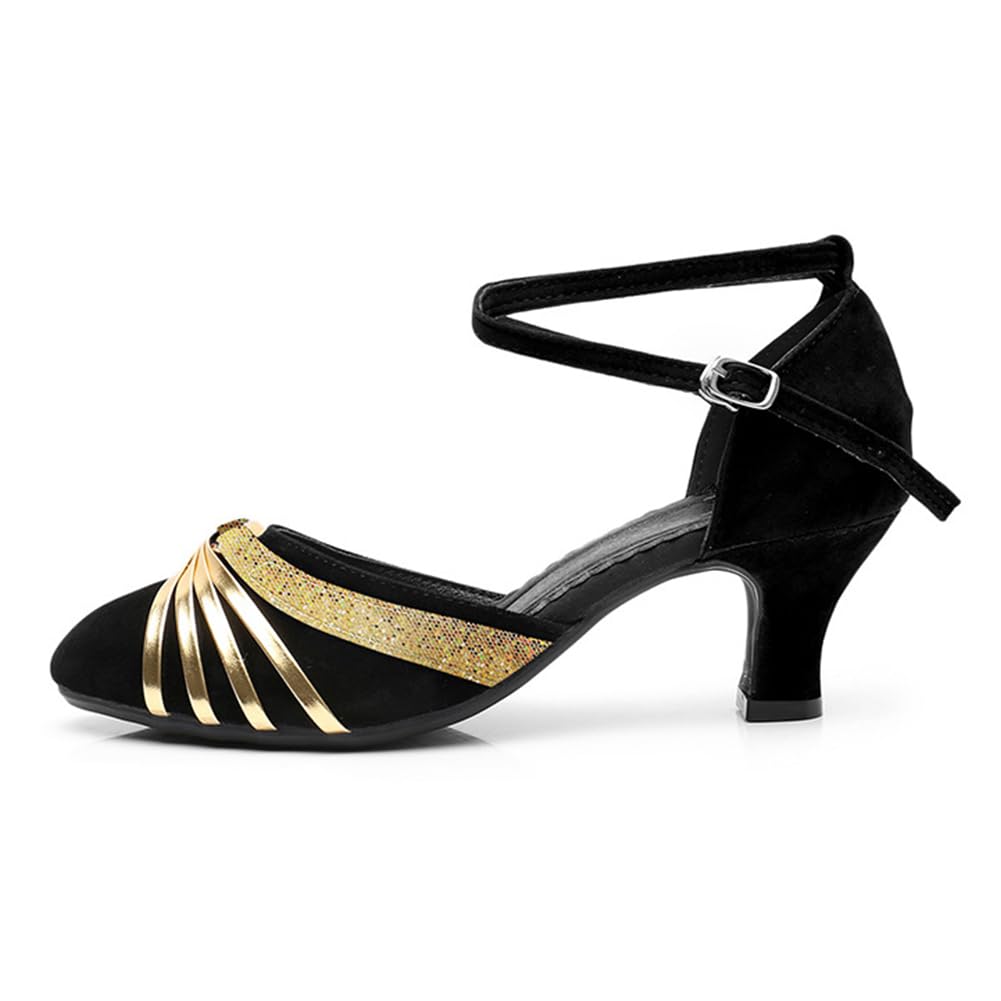 Women's Dance Shoes for Latin, Ballroom & Salsa - 5CM Heel Evening Dress Shoes for Ladies - Comfortable & Stylish Wedding, Party & Performance Shoes