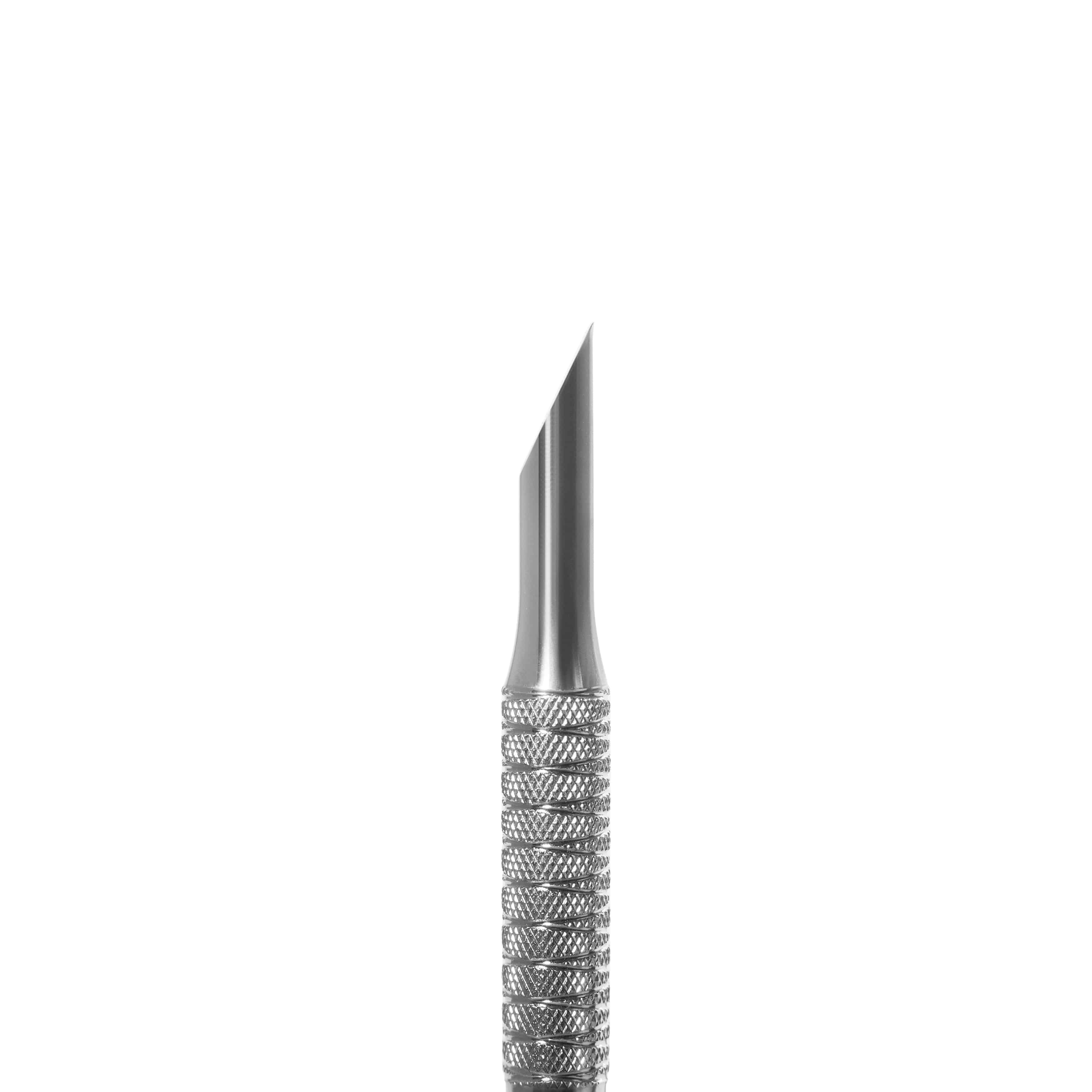 Staleks Expert 90 Type 4.2 Professional Nail Pusher - Slant Pusher & Bent Blade for Precise Cuticle Care - Perfect for Salon & Home Manicure