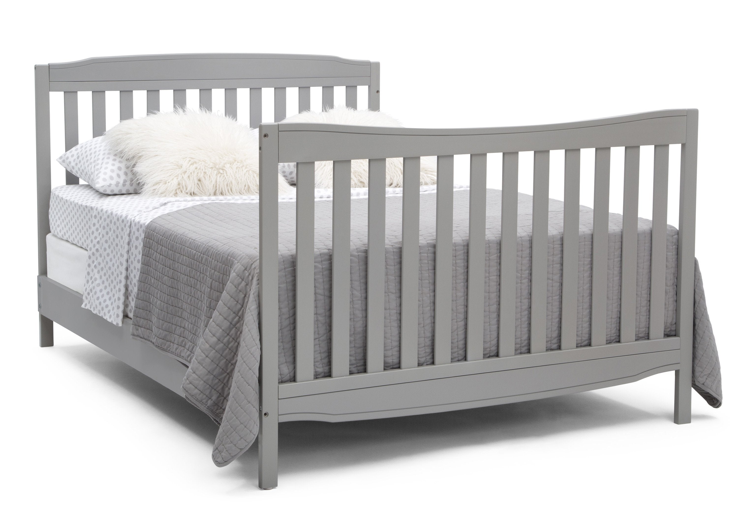 6-in-1 Convertible Mason Crib with Changer - Baby Nursery Essentials for Newborn to Toddler | Perfect for Small Spaces & Modern Nurseries