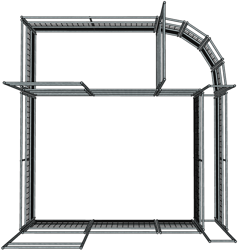 Galvanized 12-16 Head Goat & Sheep Working System - 4 Rail Livestock Fence with Heavy Duty Mesh - Perfect for Farm Animal Handling, Pasture Management and Livestock Containment