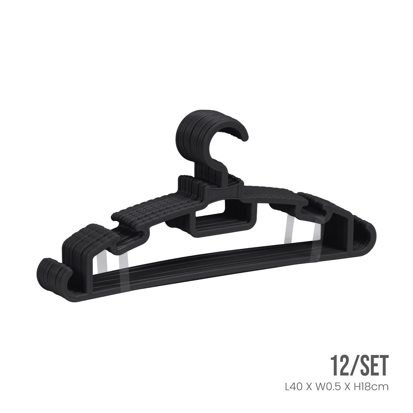 12S Slim Durable Space Saving Clothes Hangers (86 Pack) - Perfect for Closet Organization, Travel & Laundry Room Storage