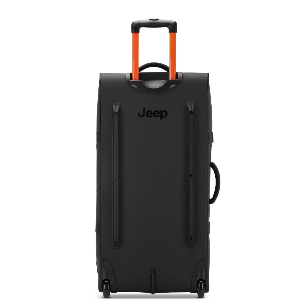Jeep 2 Wheel 32-Inch Rolling Duffle Bag - Waterproof Grey Drizzle Design for Travel, Gym & Outdoor Adventures | Large Capacity Luggage for Men & Women