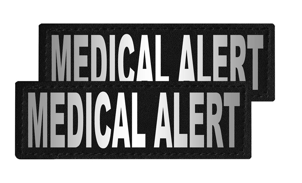 Dogline Medical Alert Removable Patches for Dogs - Large & X-Large Sizes | Perfect for Service Dogs, Pet ID Tags & Emergency Information | Waterproof & Durable for Daily Use