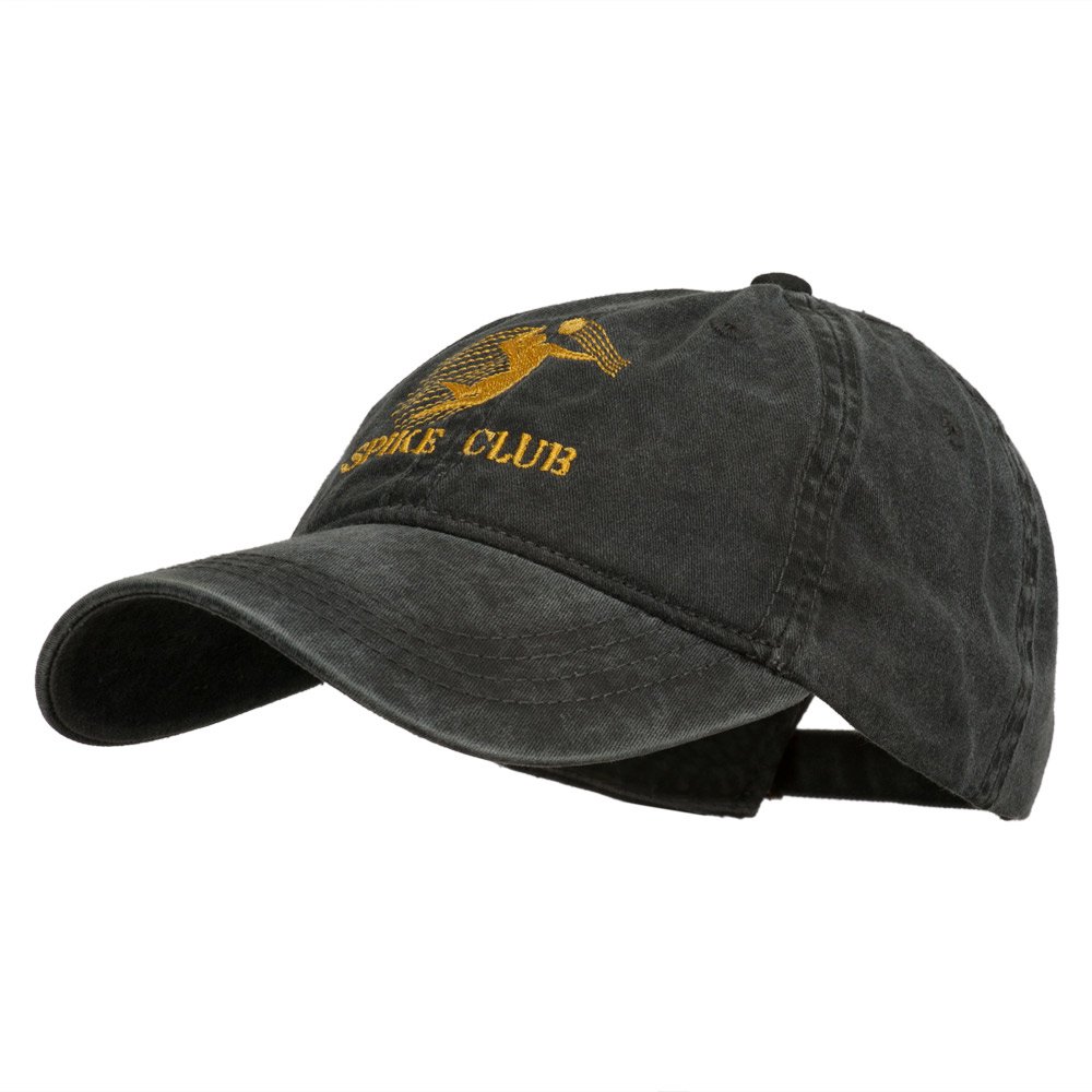 Spike Club Men's Volleyball Embroidered Washed Baseball Cap - Perfect for Volleyball Games, Training & Outdoor Sports