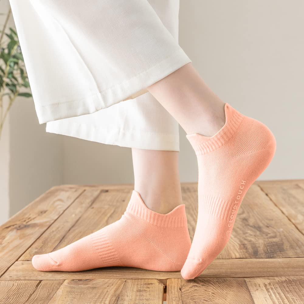 Women's Low Cut Cotton Socks - Soft Breathable Ankle Socks for Everyday Wear, Workout & Casual Outfits