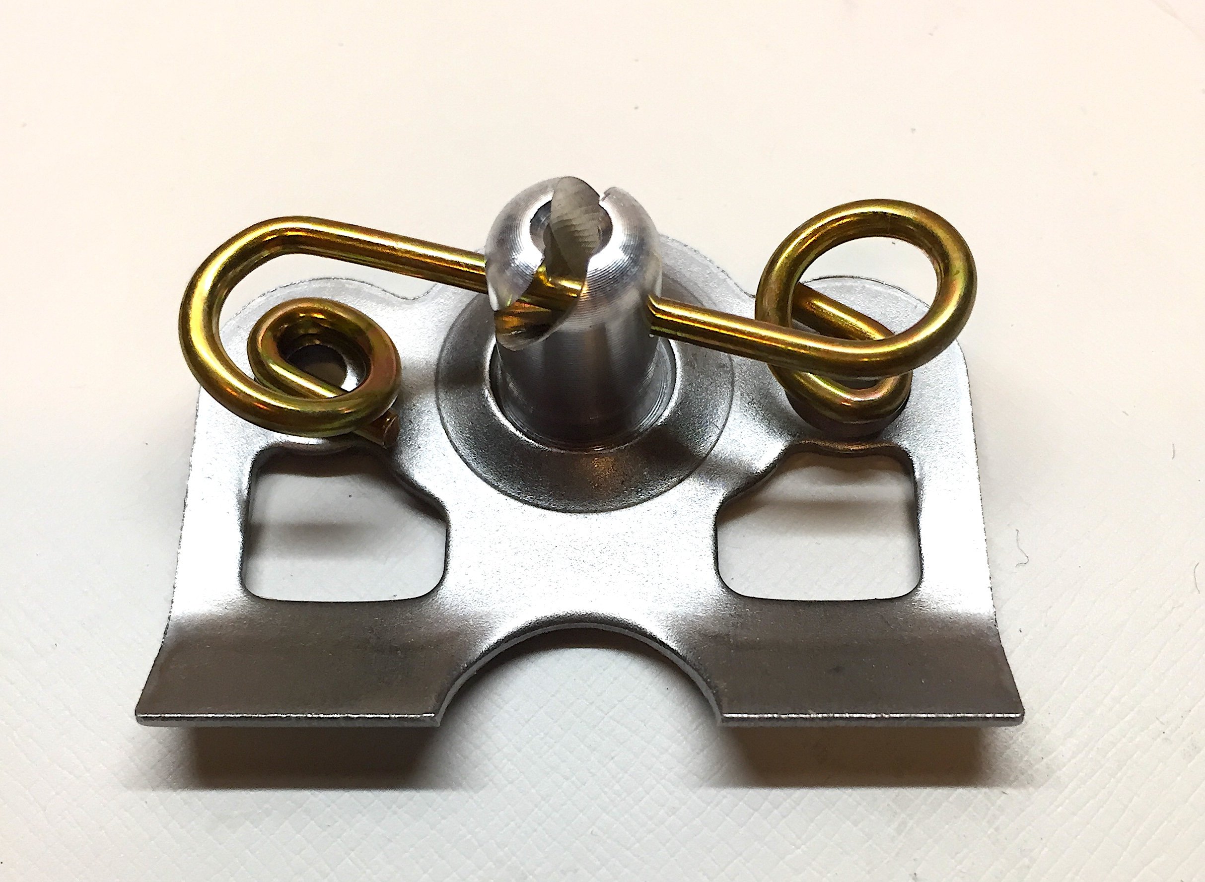 1/4 Turn Quick Release Aluminum Dzus Buttons with Springs & Tab Plates - 100 Pack for Automotive, Aviation & Industrial Fastening Applications