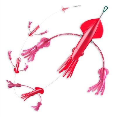 Squidnation Flippy Floppy Fishing Daisy Chain Lure - Premium Tuna & Marlin Magnet for Saltwater Trolling - Perfect for Offshore Fishing & Big Game Angling