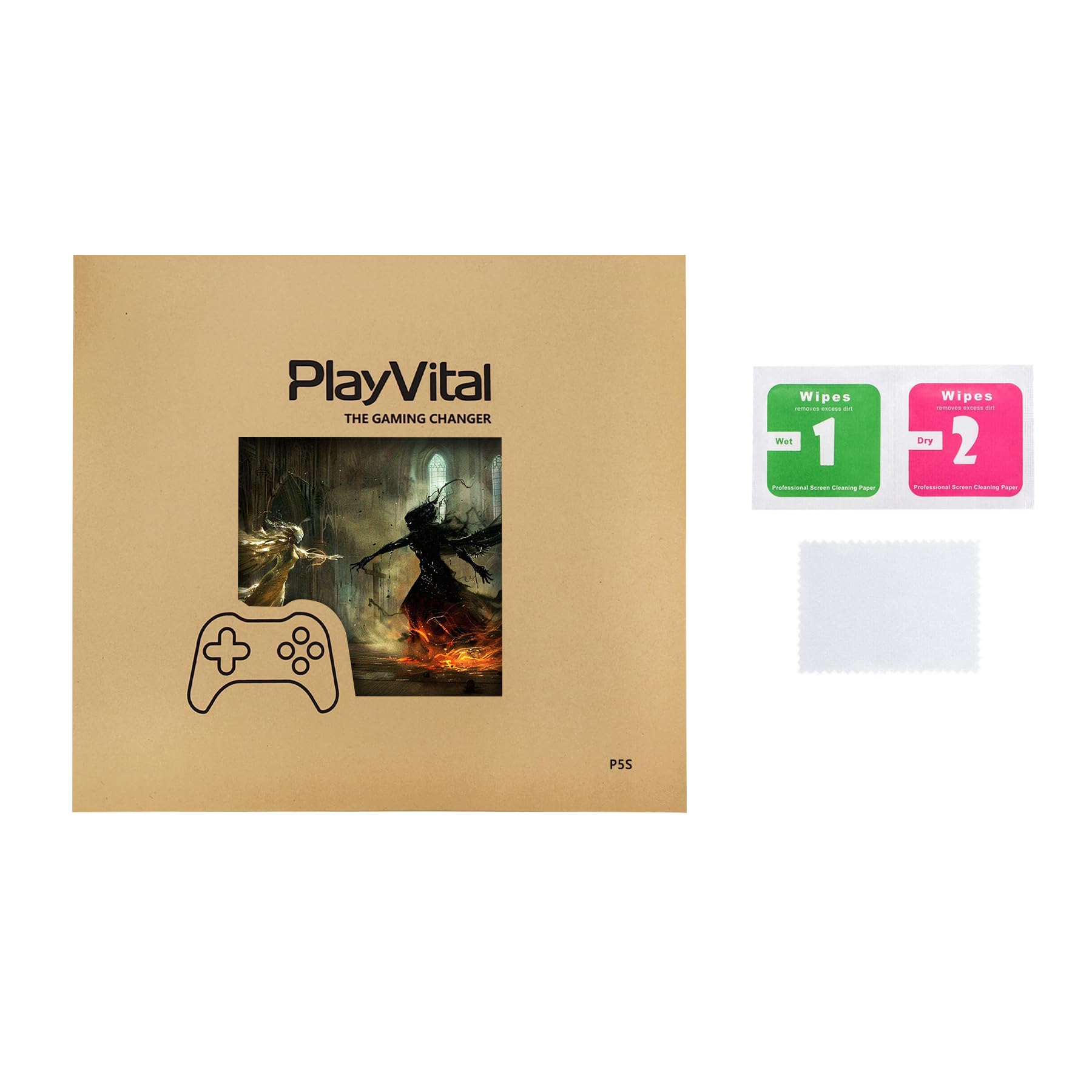 PlayVital PS5 Slim Console Skin Sticker - Protective Decal for PS5 Controller, Remote, Headset & Charging Station (Digital Edition) - Durable Vinyl Wrap for Gaming Accessories - Perfect for Customization & Scratch Protection