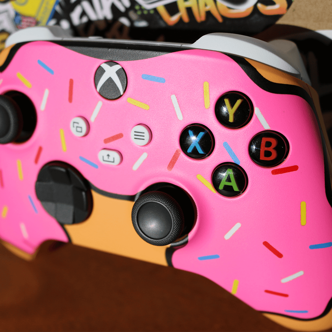 Fresh Glazed Donut for PS5 - Sweet Gaming Snack for Playstation 5 Players - Perfect for Gaming Sessions & Late-Night Snacking