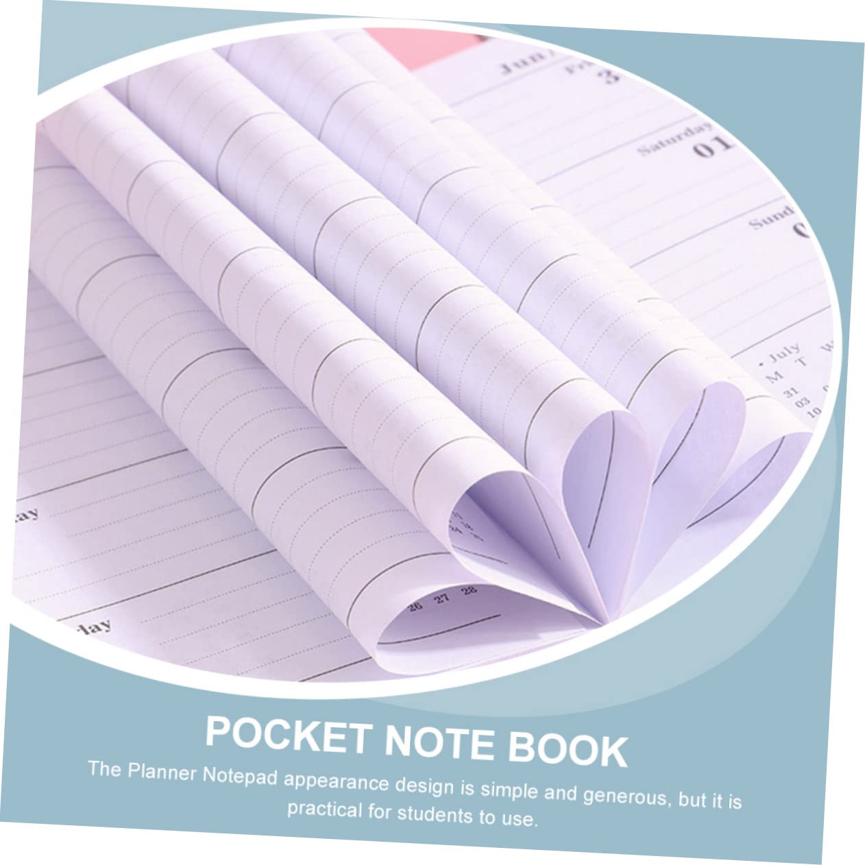 COHEALI 5-Pack A5 Notebook Set - Daily Planner, Office Agenda Book with Couple Figurine, Portable Paper Journal for Work, School & Personal Organization | Perfect Gift for Students & Professionals