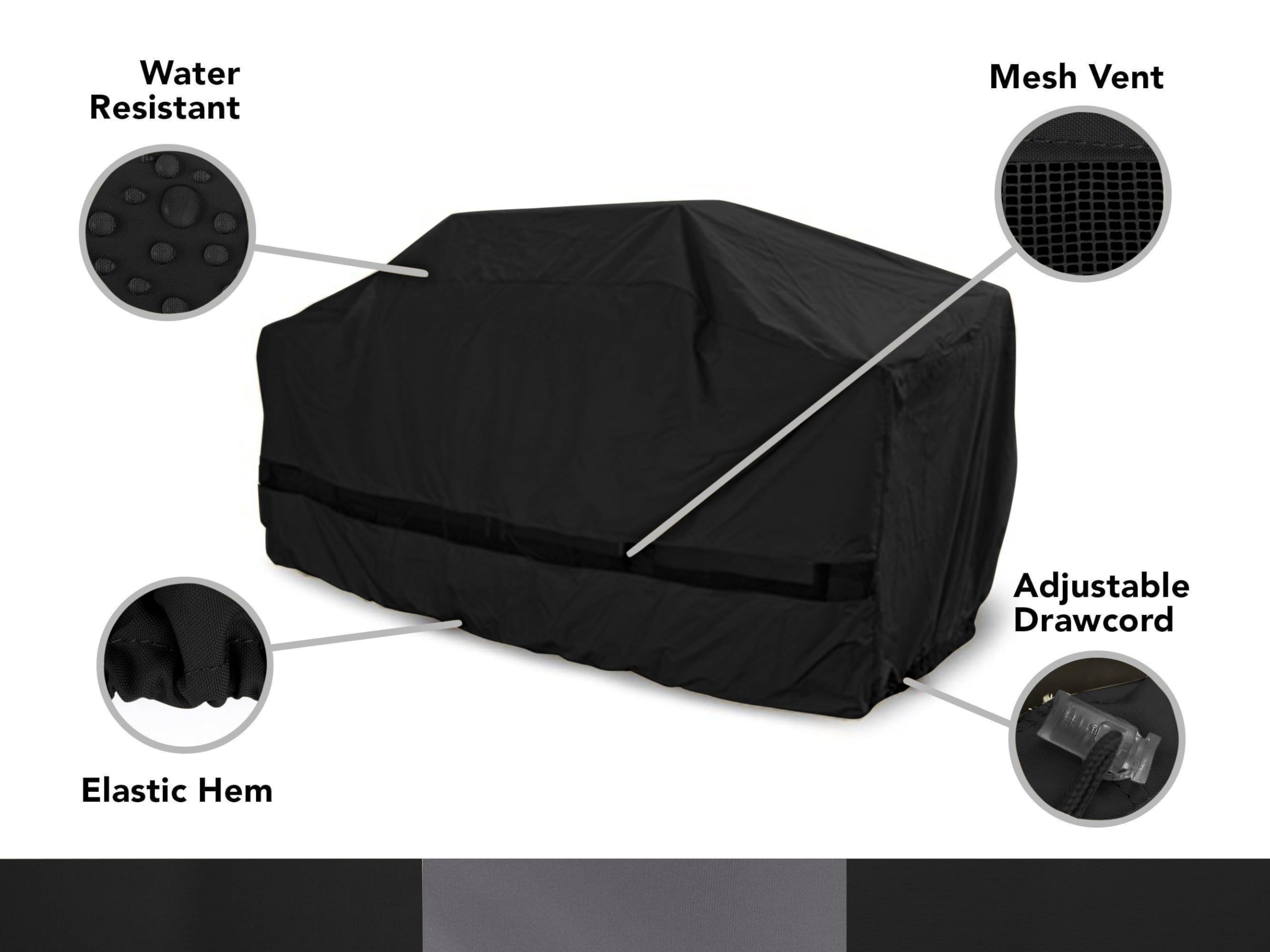 **Weatherproof 98 Inch Heavy Duty BBQ Grill Cover for Large Island - 300D Polyester Outdoor Cooking Protection - Perfect for Patio, Backyard & Camping**