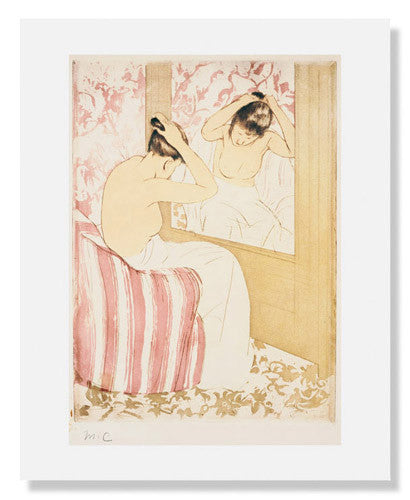 Mary Stevenson Cassatt 'The Coiffure' Art Print - Famous Impressionist Painting Reproduction - Perfect for Home Decor, Office Wall Art & Gift Ideas