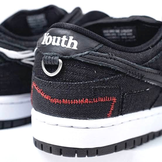 Nike SB Dunk Low Wasted Youth Skate Shoes - Black & White Sneakers for Men & Women | Perfect for Streetwear, Skateboarding & Casual Fashion