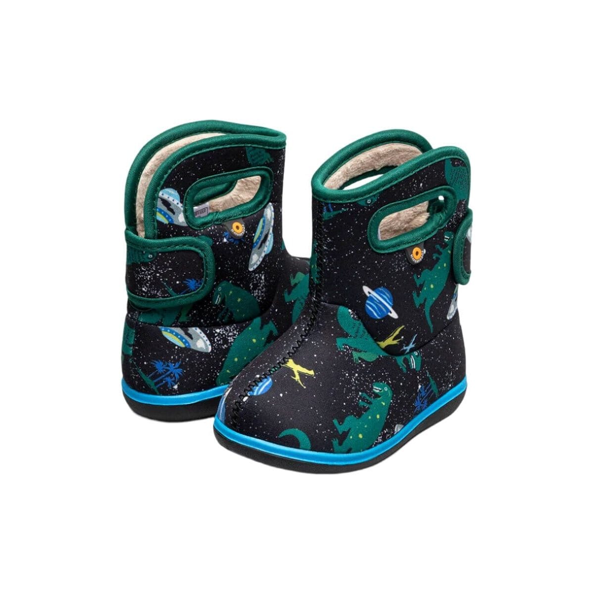Baby Bogs II Jurassic Dino - Waterproof Kids Rain Boots with Dinosaur Design for Outdoor Play, Puddle Jumping & Preschool Adventures