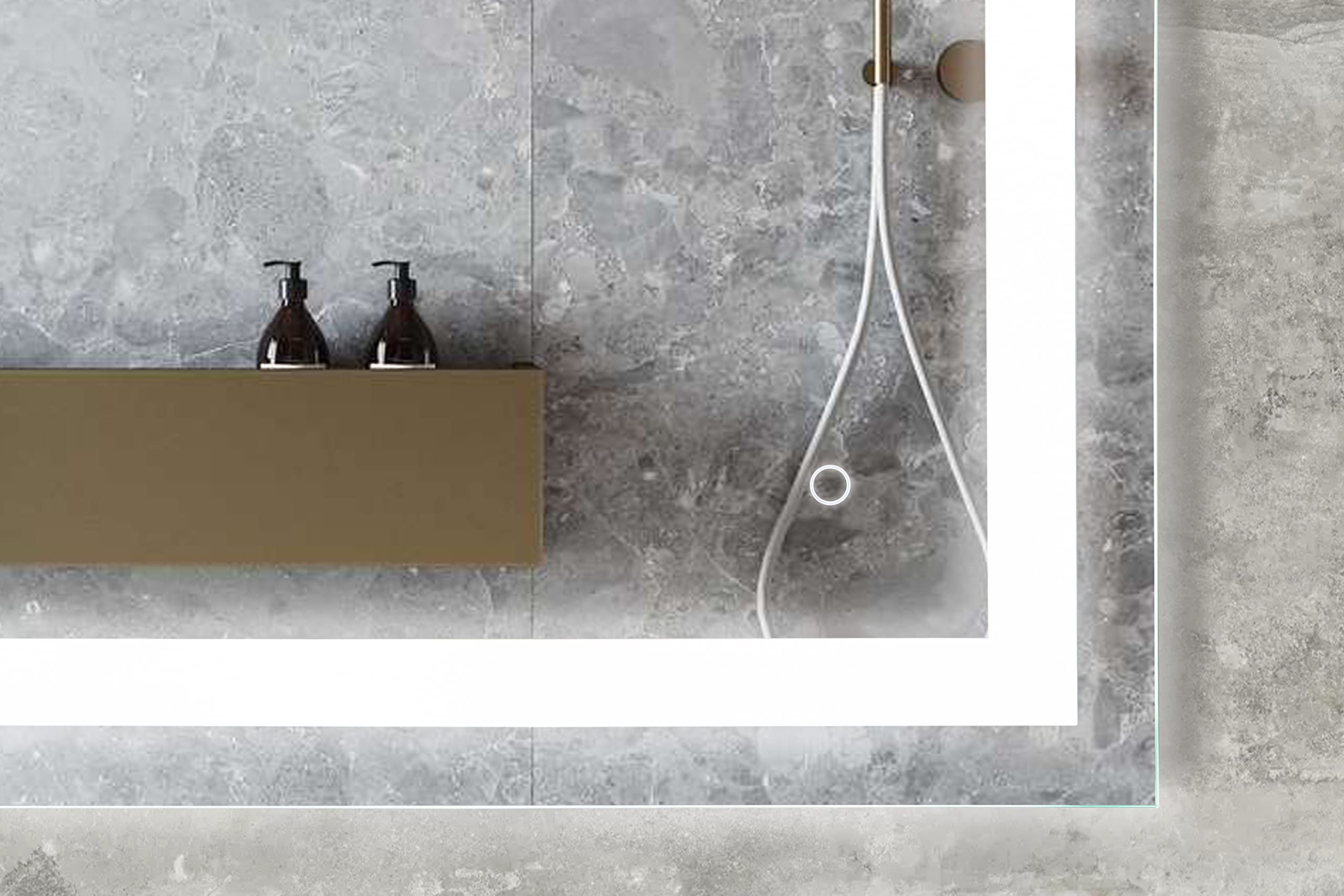 36x24 Inch LED Bathroom Vanity Mirror - Dimmable Anti-Fog Wall Mounted Mirror with Modern Frameless Design for Makeup, Shaving & Home Decor