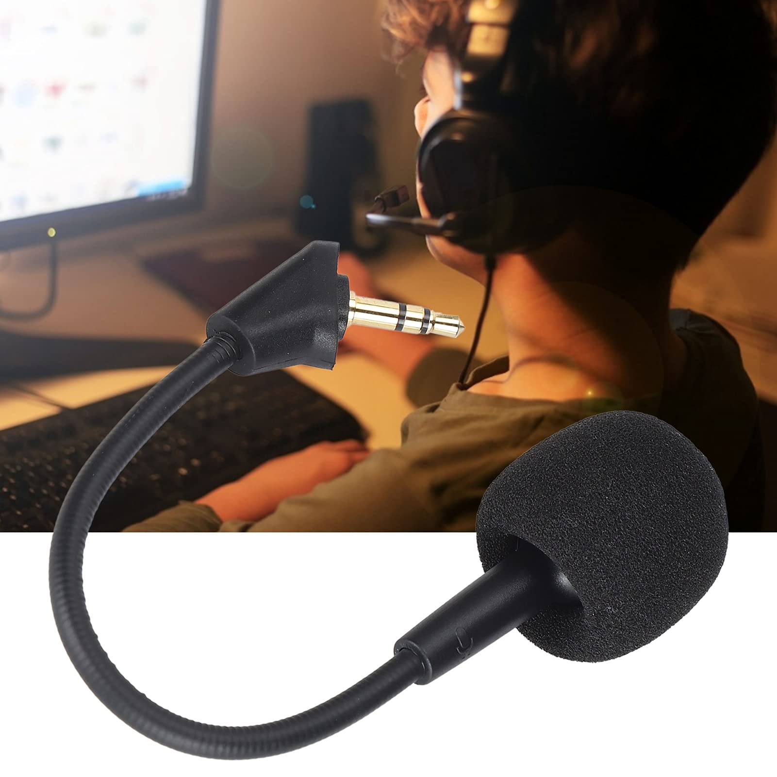 Replacement Gaming Microphone with Noise Cancelling for Cloud Alpha Headset - Headset Repair Parts & Accessories - Perfect for Streaming, Gaming & Online Meetings
