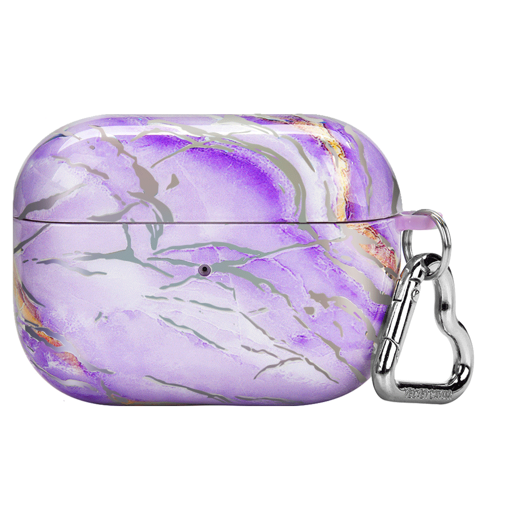 Purple Holographic Moonstone AirPod Case - Protective Cover for AirPods Pro/1/2/3 - Stylish & Durable for Daily Use, Travel, and Gym