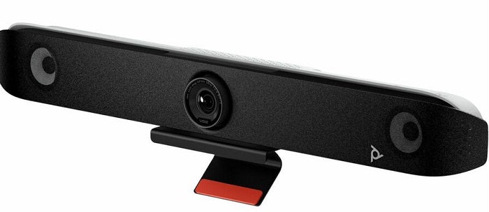 HP Poly Studio V52 USB Video Bar - 4K Webcam with NoiseBlock AI & Stereo Audio for Professional Video Conferencing - Perfect for Home Office, Remote Work & Online Meetings
