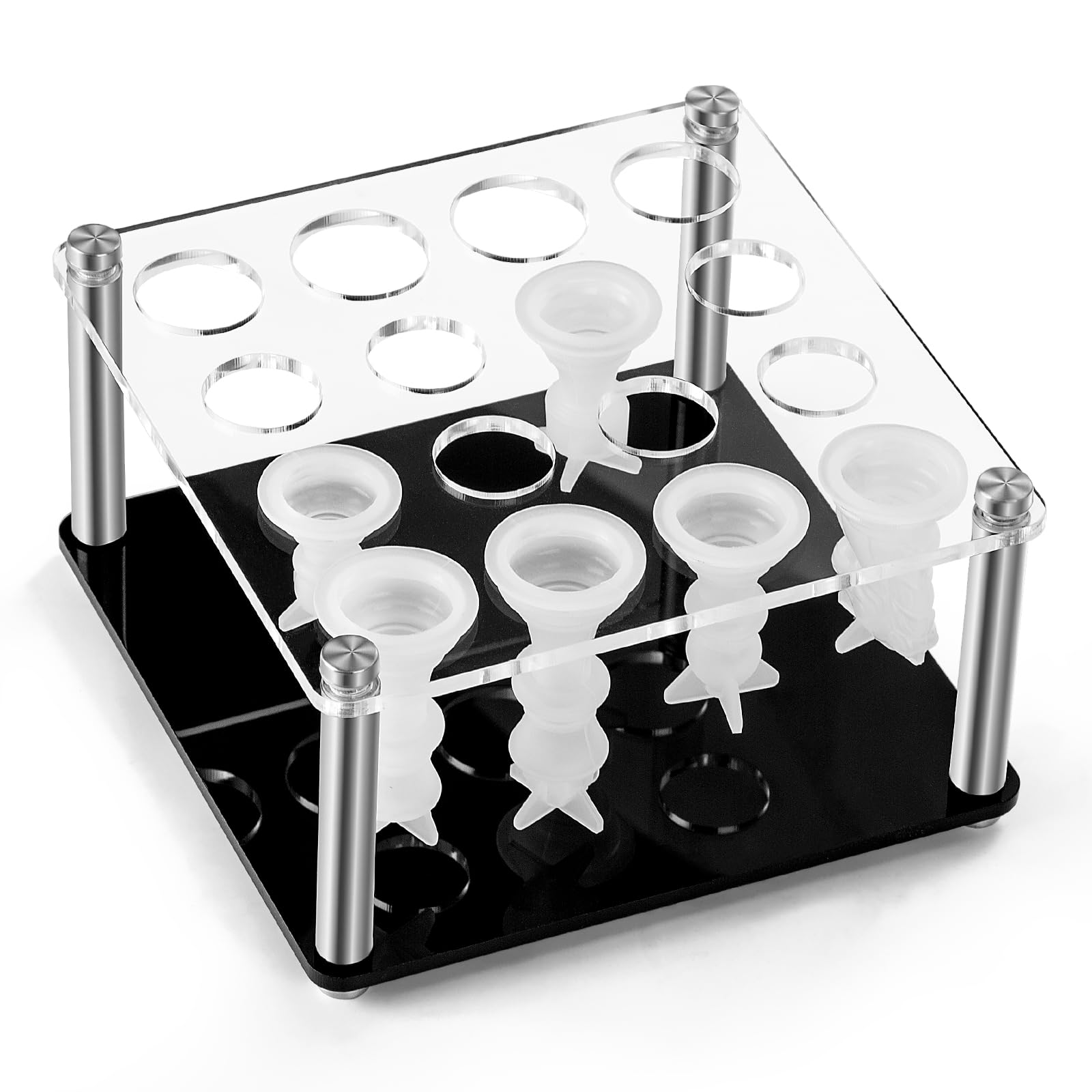 Premium Metal Chess Piece Holder for DIY Silicone Molds - 6.5