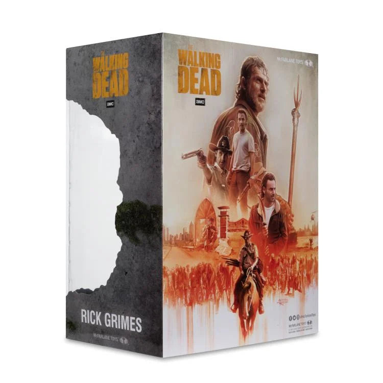 The Walking Dead TV Series Rick Grimes 1/8 Scale Action Figure - Collectible Zombie Apocalypse Character Model for Fans & Display