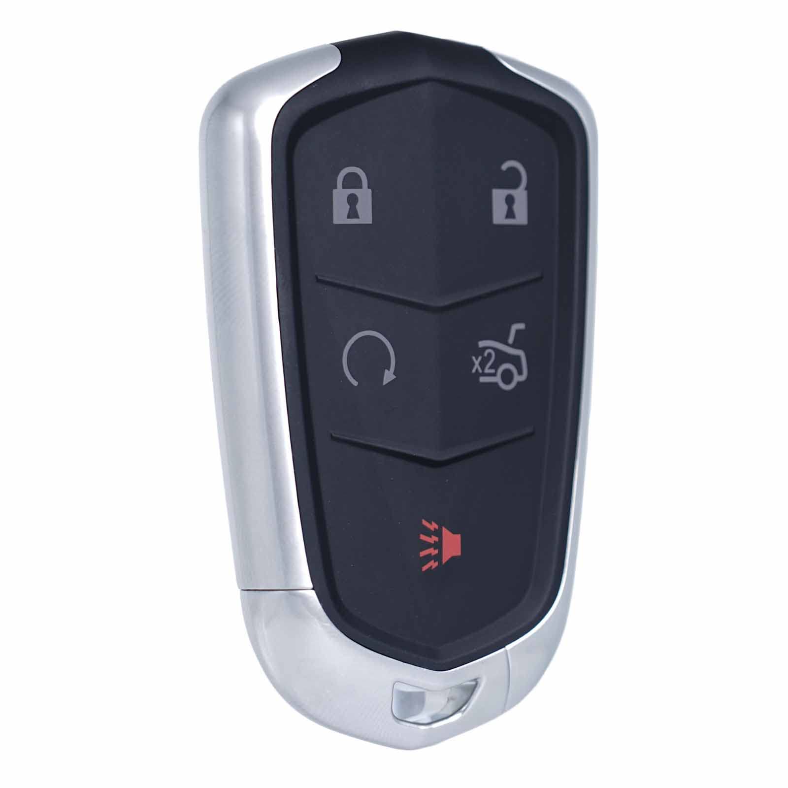 Cadillac Key Fob Replacement (2014-2019 ATS, XTS, CTS) - 315MHz Smart Proximity Keyless Entry Remote with Remote Start - Compatible with 13580811, 315Mhz, 13594024, HYQ2AB, 1358539, 13598507 - Perfect for Key Replacement, Car Security & Convenient Keyless Access