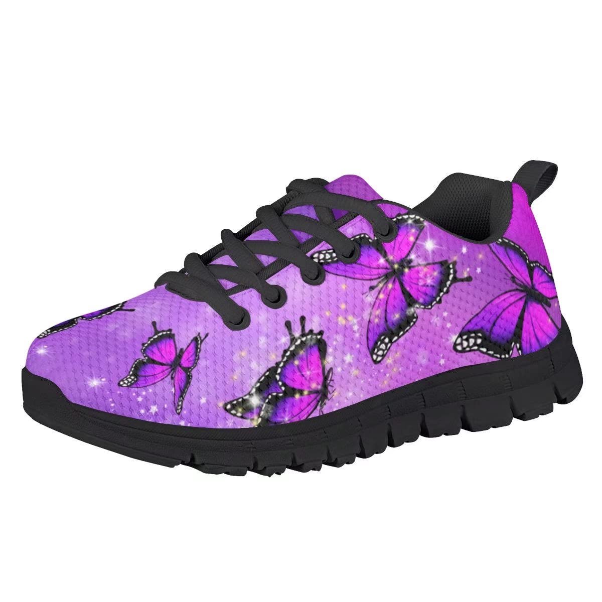 NETILGEN Kids Running Shoes for Boys & Girls - Breathable Knitted Mesh Lace-Up Sneakers for Little & Big Kids - Lightweight Tennis & Sports Shoes for School, Play & Daily Activities