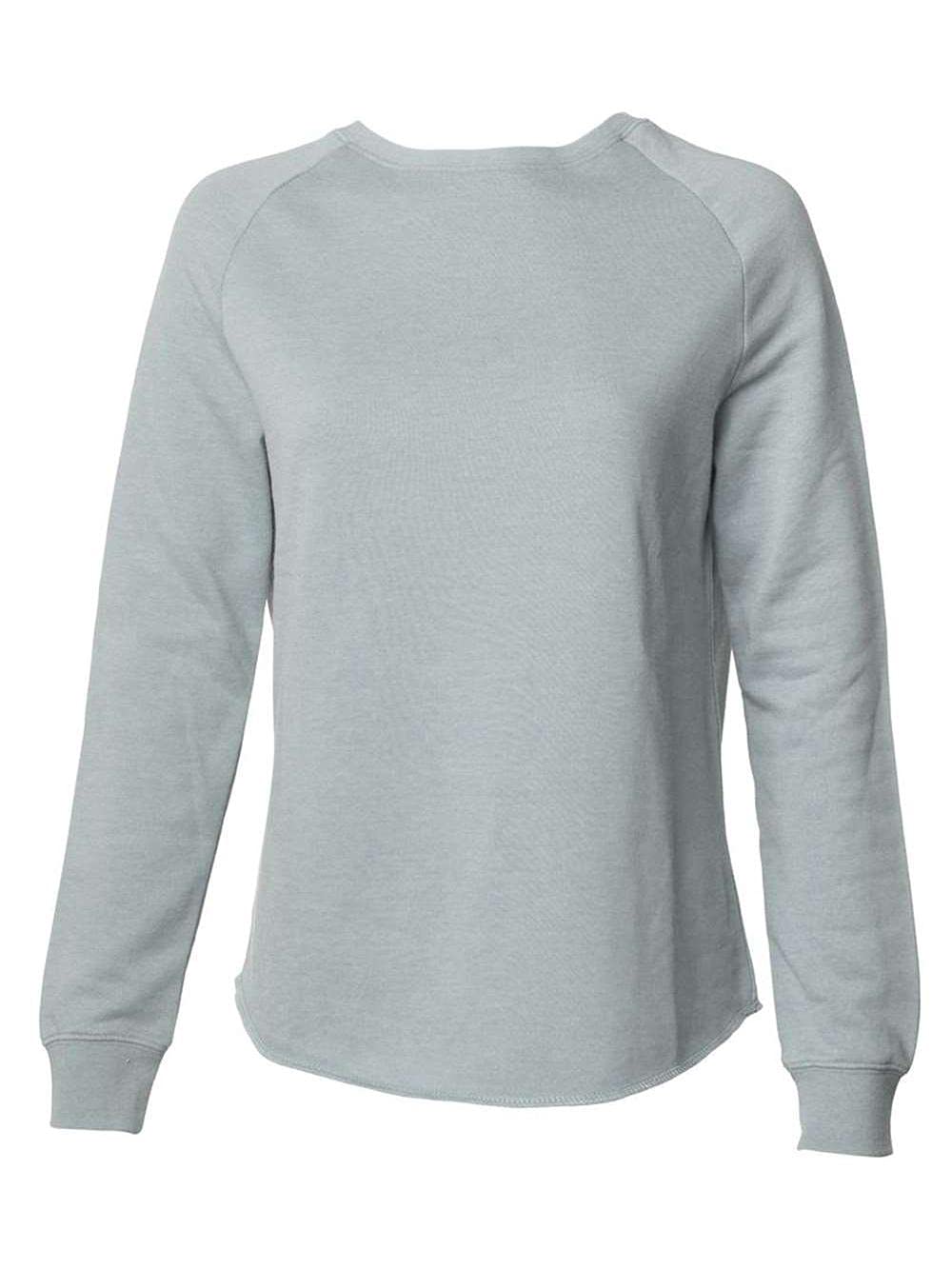 Women's California Wave Wash Crewneck Sweatshirt | Soft Vintage Pullover Hoodie | PRM2000 | XS | Sage Green | Casual Loungewear & Streetwear Fashion