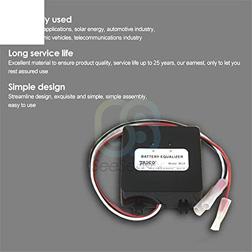24V Solar Battery Equalizer & Balancer - Charge Controller Module for Lead Acid Battery Banks | Ideal for Off-Grid Solar Systems, RV & Marine Applications