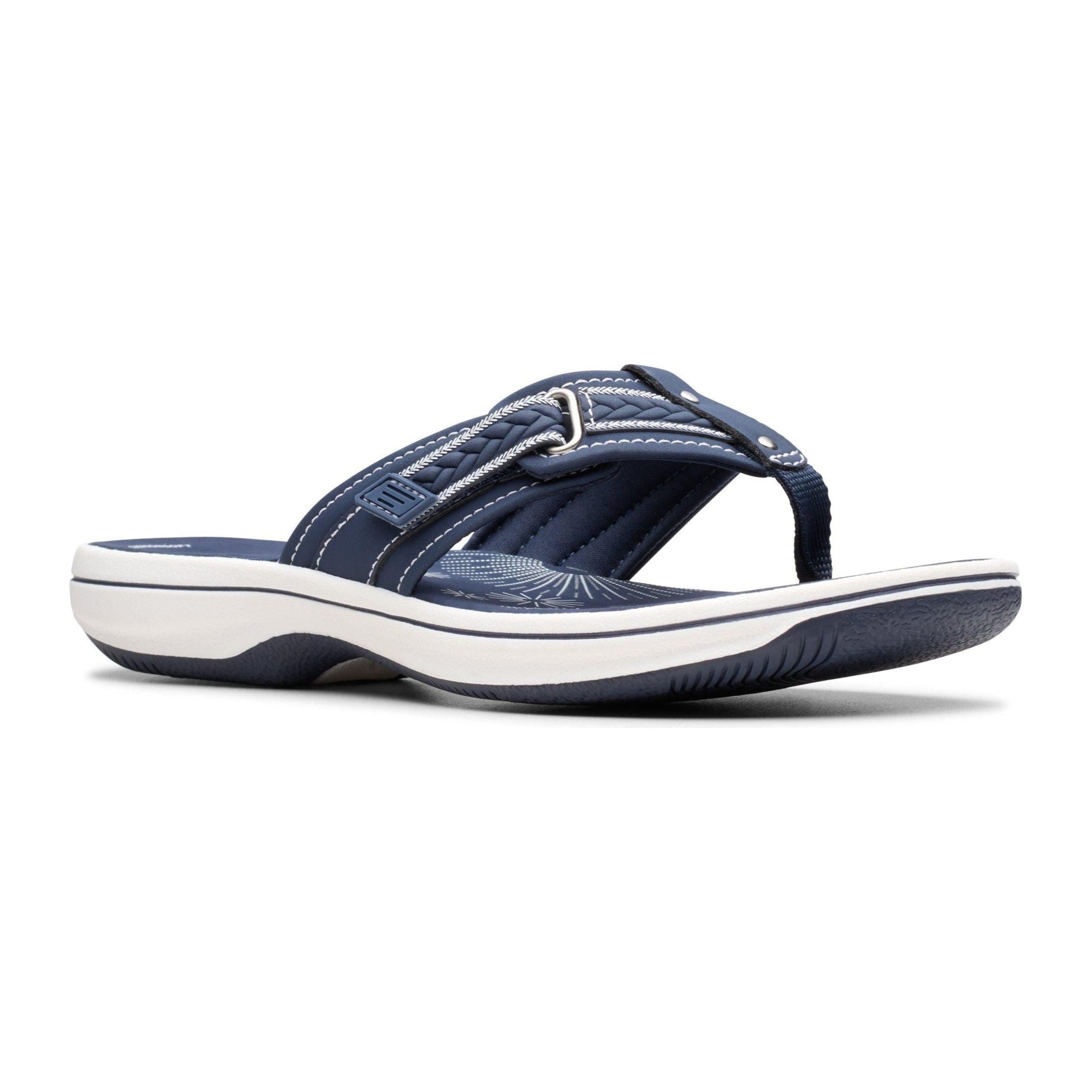 CLARKS BREEZY SUN Women's Comfortable Slip-On Sandals - Breathable & Lightweight Summer Shoes for Beach, Travel & Casual Wear