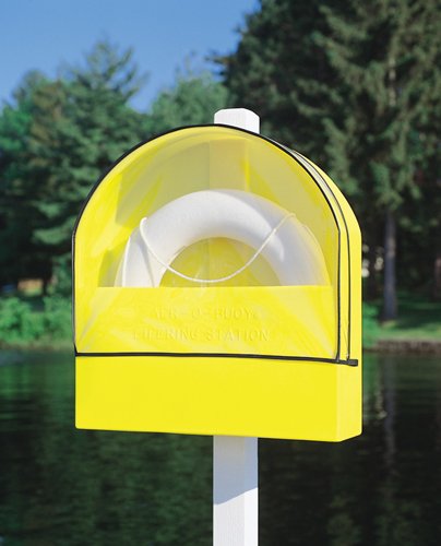 Taylor Made Products 570009 Life Ring Station - Marine Safety Equipment for Boats, Ships & Watercraft | Emergency Flotation Device for Docks, Piers & Yachts