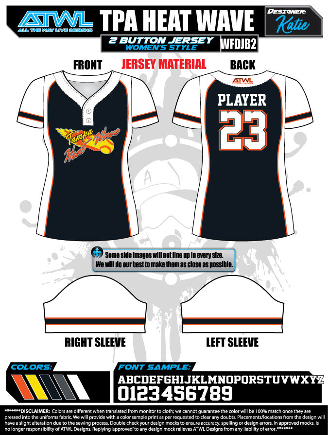 Heatwave 2-Button 10U Youth Baseball Jerseys for Game Day - Perfect for Little League Tournaments & Team Uniforms