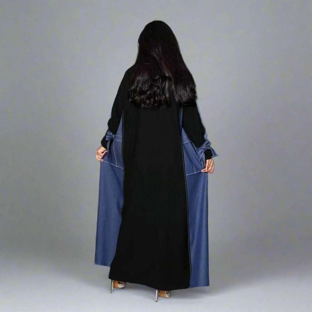 Elegant Modest Fashion Cardigan Open Abaya Dress #24168 - Perfect for Prayer, Mosque & Everyday Wear