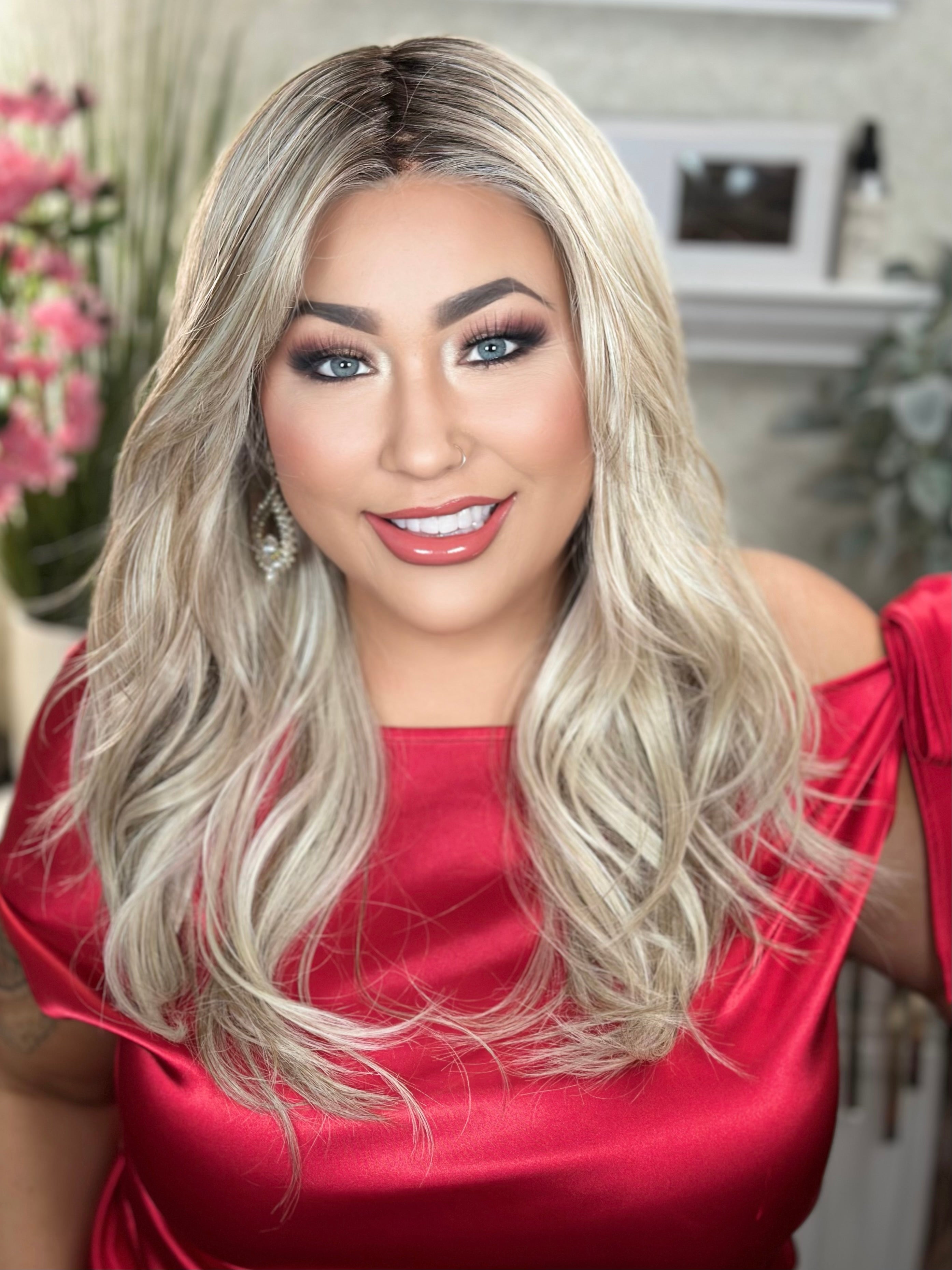 LIVING LEGEND Sandy Blonde Hair Extensions - Clip-in Human Hair for Volume & Length - Perfect for Parties, Weddings & Everyday Styling