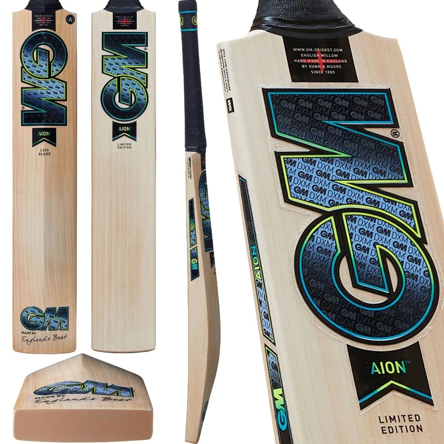 GM AION DXM 606 Professional Adult Cricket Bat - Lightweight & Durable for Cricket Matches & Practice Sessions